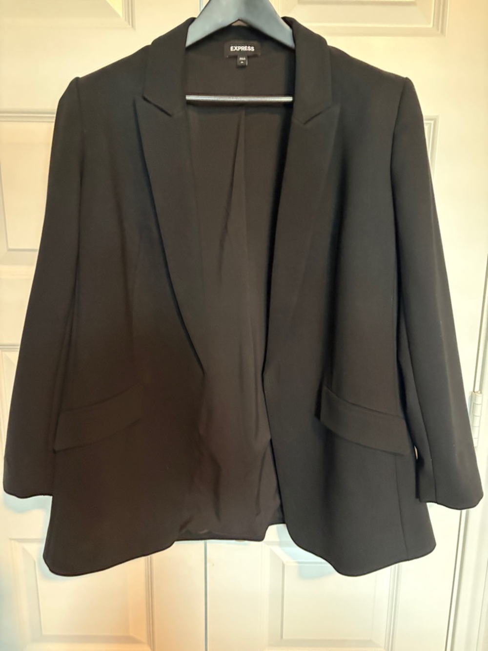 Express Women's Black Open-Front Blazer